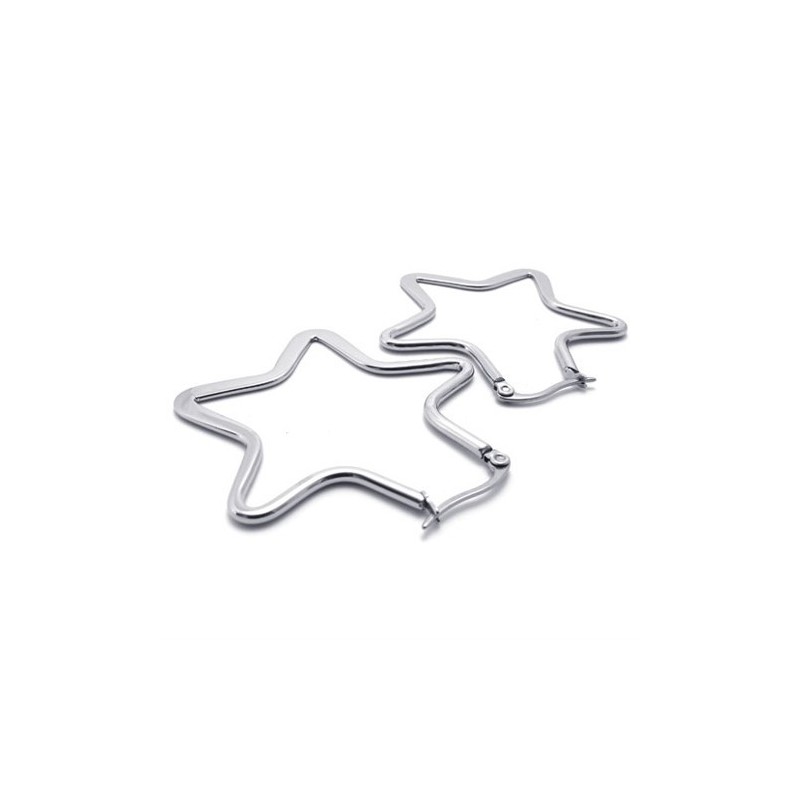 Σκουλαρίκια Από Τιτάνιο Με Αστέρια