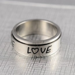 Δαχτυλίδι Τιτανίου Love Rotation