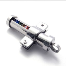 Μενταγιόν Τιτανίου Με Πολύχρωμα Ζιρκόνια