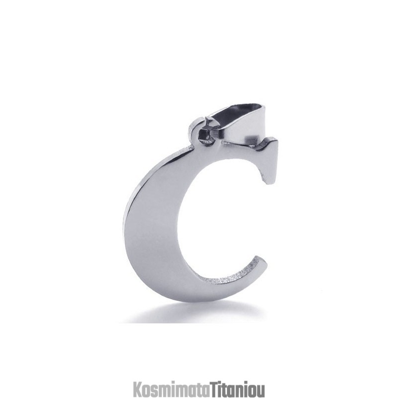 Μενταγιόν Από Τιτάνιο Με Το Γράμμα "C" Μενταγιόν Από Τιτάνιο Με Το Γράμμα "C"