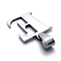 Μενταγιόν Από Τιτάνιο Με Το Γράμμα E