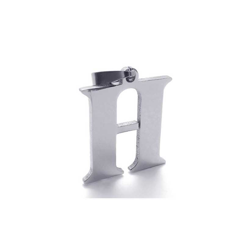 Μενταγιόν Από Τιτάνιο Με Το Γράμμα "H"