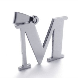 Μενταγιόν Από Τιτάνιο Για Το Γράμμα "M"