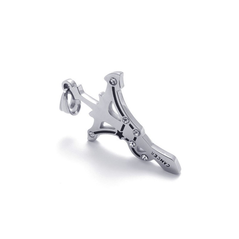 Μενταγιόν Από Τιτάνιο Με Στρας Και Καρκίνο