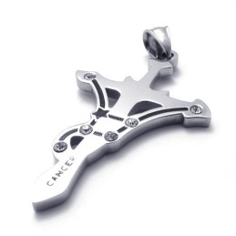 Μενταγιόν Από Τιτάνιο Με Στρας Και Καρκίνο