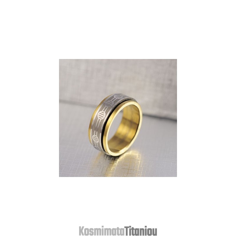Δαχτυλίδι Από Τιτάνιο Σε Χρυσό