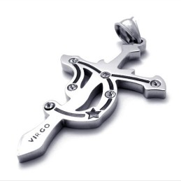 Μενταγιόν Virgo Από Τιτάνιο Με Στρας