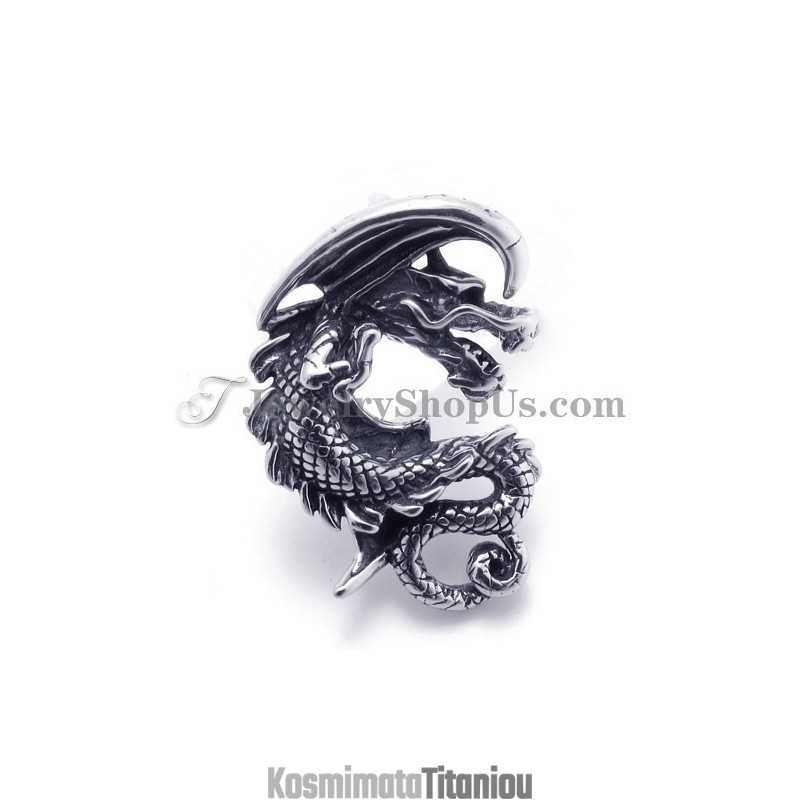 Μενταγιόν Από Τιτάνιο Fashion Dragon Μενταγιόν Από Τιτάνιο Fashion Dragon
