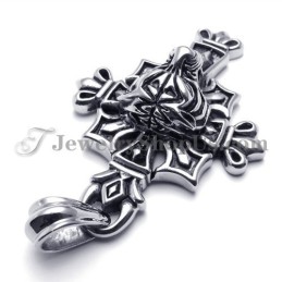 Κλασικό Μενταγιόν Από Τιτάνιο Με Μαύρο Σταυρό