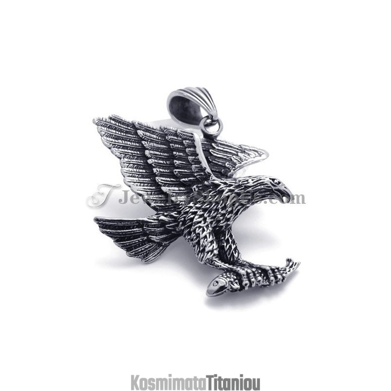 Μενταγιόν Από Τιτάνιο Fashion Eagle Μενταγιόν Από Τιτάνιο Fashion Eagle