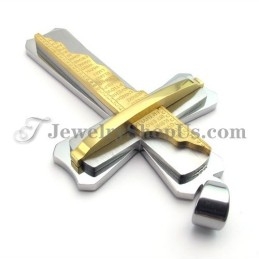 Υπέροχο Μενταγιόν Σταυρού Από Χρυσό Τιτάνιο