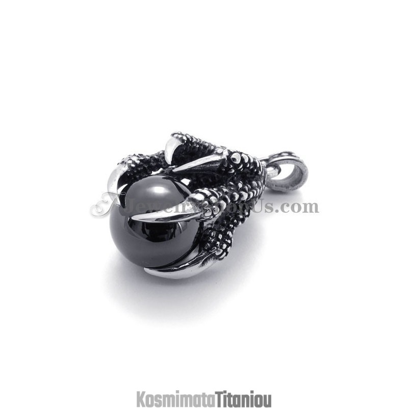 Μενταγιόν Από Τιτάνιο Eagle Claw Με Ζιρκόνι Μενταγιόν Από Τιτάνιο Eagle Claw Με Ζιρκόνι