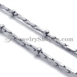 Ασημένια Γυναικεία Αλυσίδα Τιτανίου Μόδας