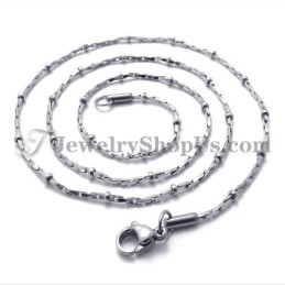 Ασημένια Γυναικεία Αλυσίδα Τιτανίου Μόδας