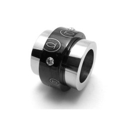 Κολιέ Με Δαχτυλίδια Από Μαύρο Ασήμι Και Καθαρό Τιτάνιο (Καινούριο)