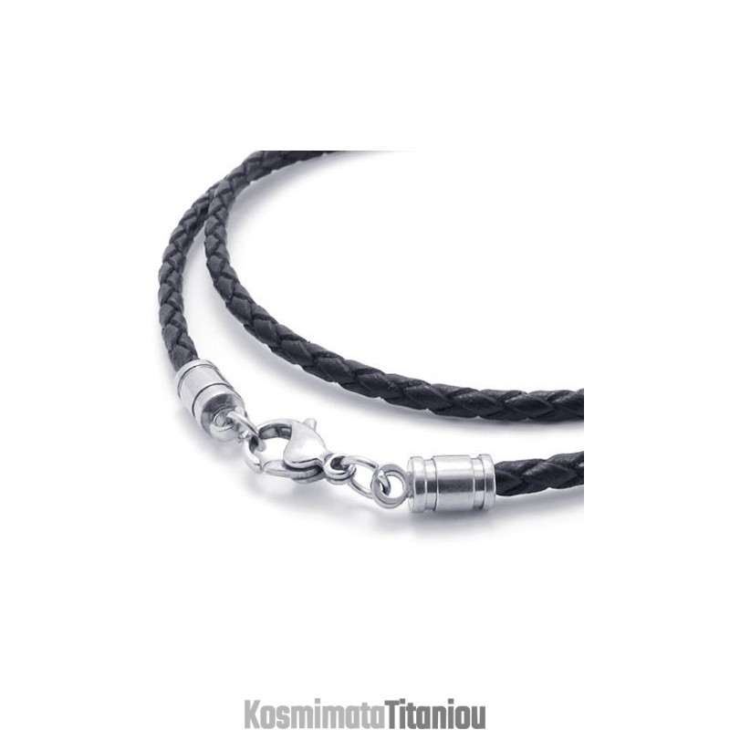 Κολιέ Από Δέρμα Τιτανίου Υψηλής Ποιότητας Με Λεπτή Σχεδίαση Και Ντελικάτα Χρώματα