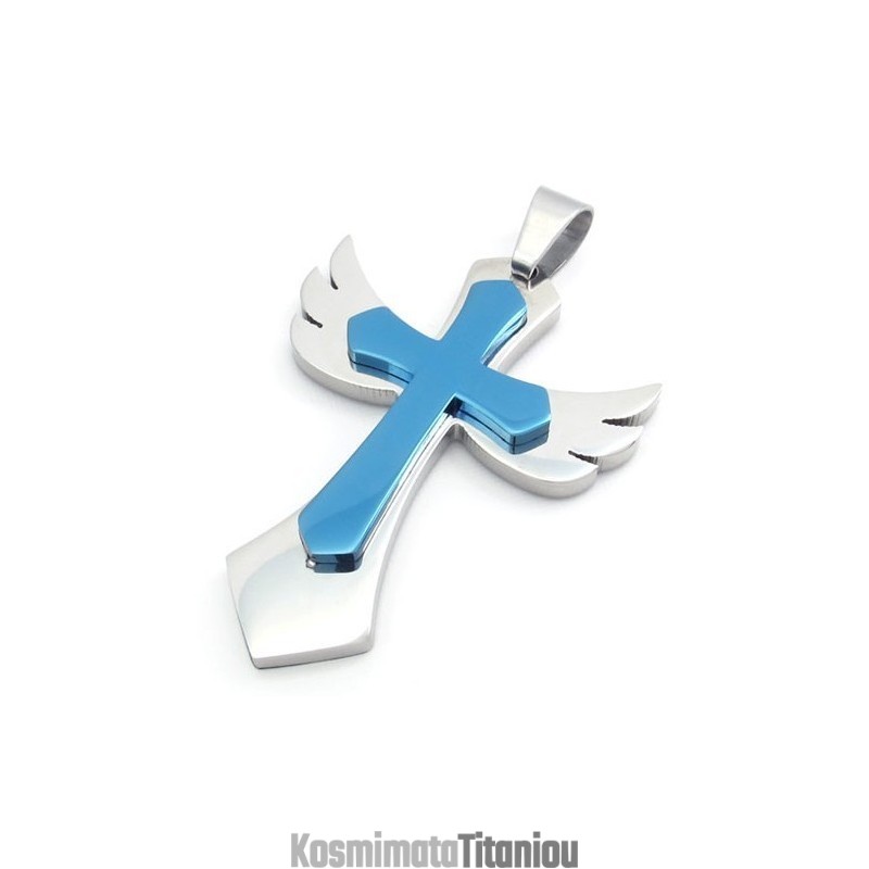 Σταυρός Από Τιτάνιο Ανώτερης Ποιότητας, Με Λεπτή Επεξεργασία Και Όμορφα Χρώματα