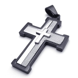 Επιδέξια Κατασκευή Χρώματος Λαμπρότητα Για Να Κερδίσει Θερμό Έπαινο Από Τους Πελάτες Σταυρό Κρεμαστό Κόσμημα Τιτανίου